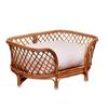 Eco Decx Rattan Pet Bed Without Cushion, Natural Woven Design | 80 * 52 * 41 Cm