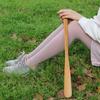 New Wooden Shoe Horn Hanging Extra Long Handle Put On Shoes Tools Easy On Off Portable Shoes Lifter Home Accessories