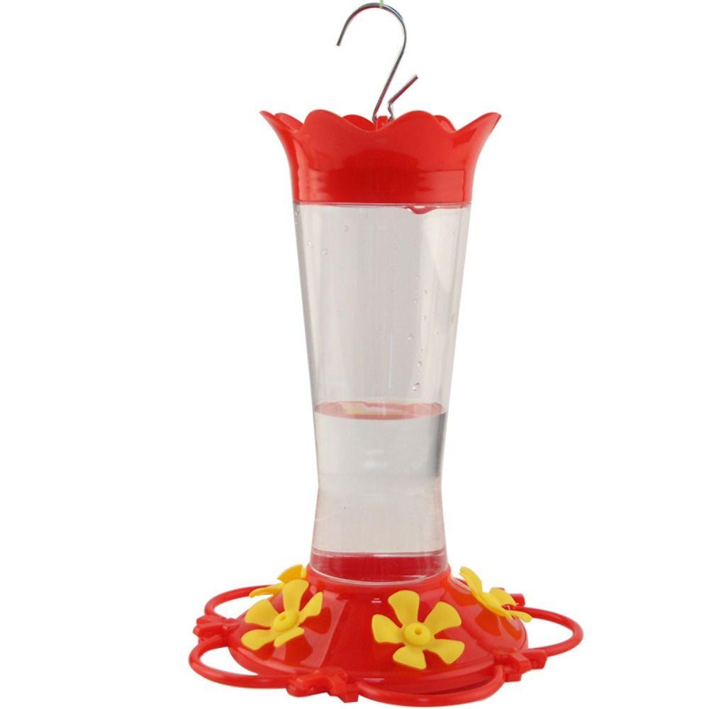 with Hook Hummingbird Feeder Suspended Bird Feeder New Red Nectar Feeder Outdoor Hanging