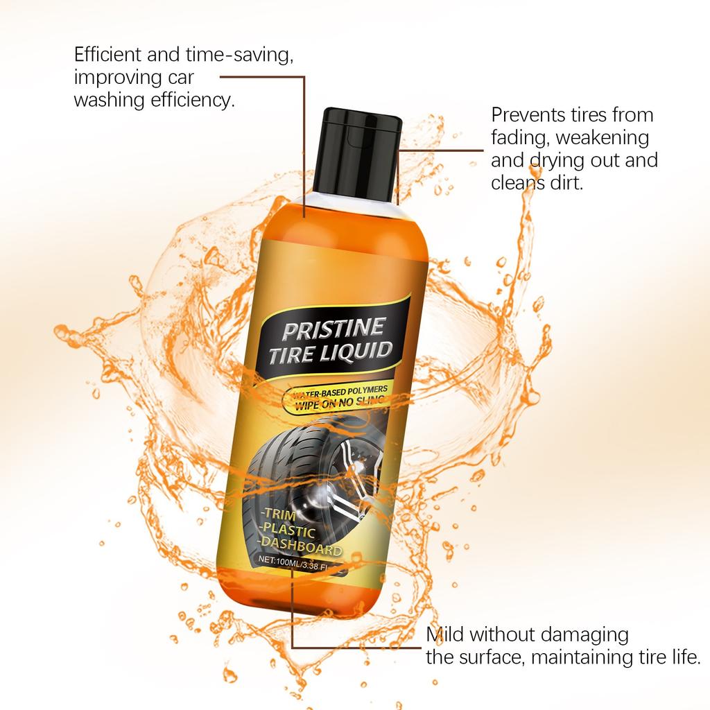 Car Tire Cleaner Car Tire Cleaning, Decontamination, Descaling Tire Cleaner 100ml