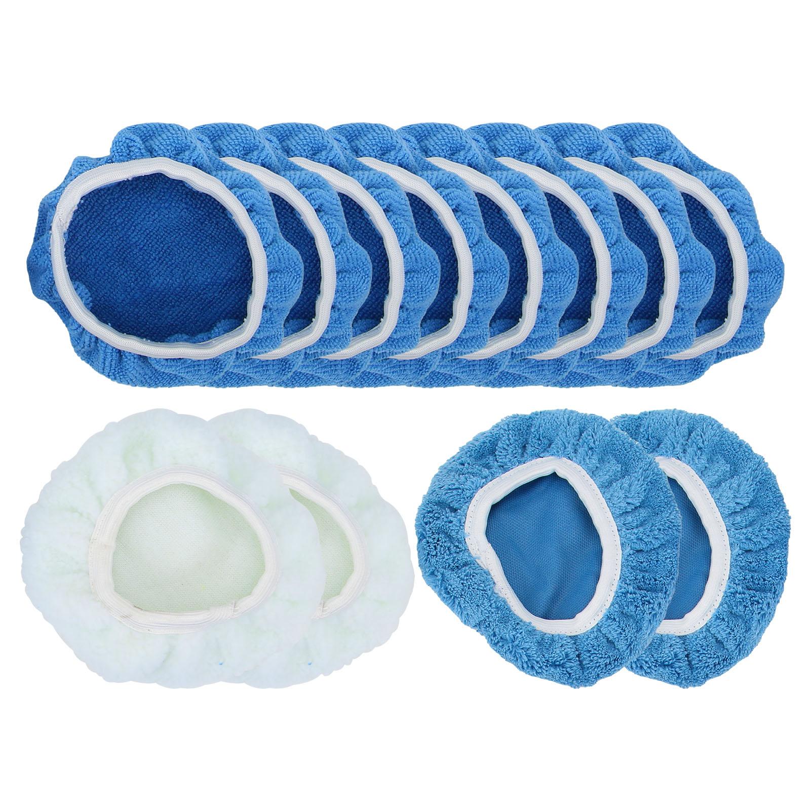 

12 шт. Полировальные насадки из микрофибры, чехлы для полировальных дисков, набор насадок для вощения для автомобильной полировальной машинки