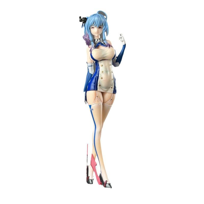 Azur Lane Character Uss St Louis Ice Blue Beautiful Girl Figurine Model Toys Desktop Collection Game Peripheral Gifts