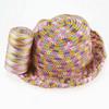 New Summer Crochet Yarn 1.5mm Thin Ice Cotton Thread for Hand Knitting Bag Hat Shoes 100g Hollow Line Colorful Nylon Cord