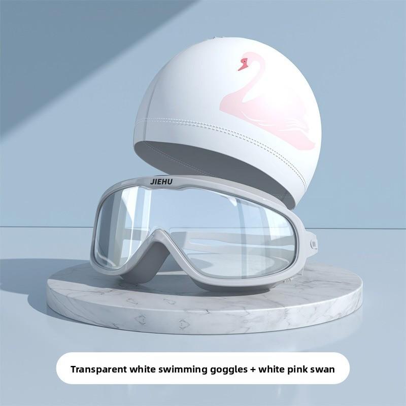 Swimming Goggles Anti-high Definition Waterproof and Anti-fog Myopia Adult Swimming Goggles Large Frame Swimming Glasses Swimming Equipment Supplies