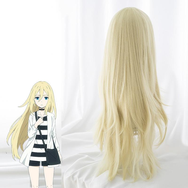 Rachel Gardner Wig Angels of Death Cosplay Wig Synthetic Blonde Hair Ray Cosplay Wigs