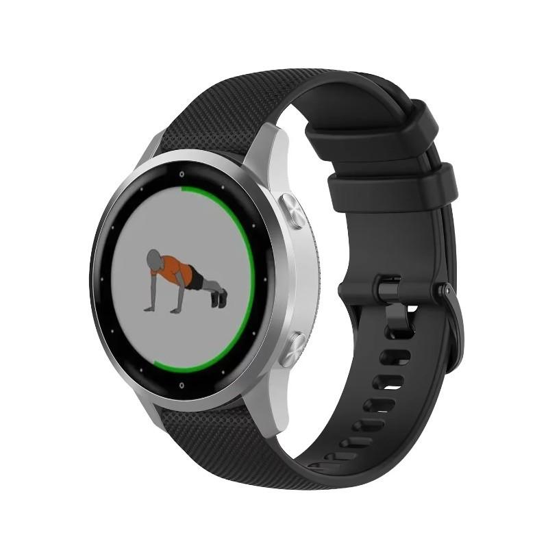 

22 мм 20 мм силиконовый ремешок для Amazfit Cheetah Square/Round/Pro браслет для Amazfit Active/Active 2/Balance/Bip 3 5 5 Unity Cheetah Round чёрный