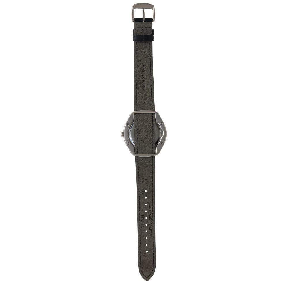 MASTER WORKS Quattro 003 MW06SN-ECNVG8 Men's Watch, Made In Japan, Quartz Movement, 39mm, Leather Strap