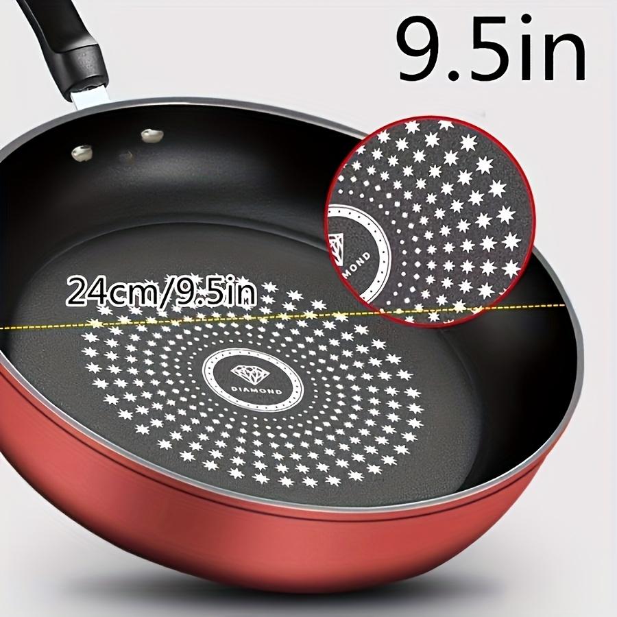Nonstick Frying Pan for Home Cooking Flat Bottom Pan for Eggs, Steak, Pancakes On Gas Induction Stoves