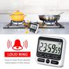 Digital Screen Timer Large Display Digital Timer Square Kitchen Cooking Count Countdown Alarm Clock Sleep Stopwatch Clock