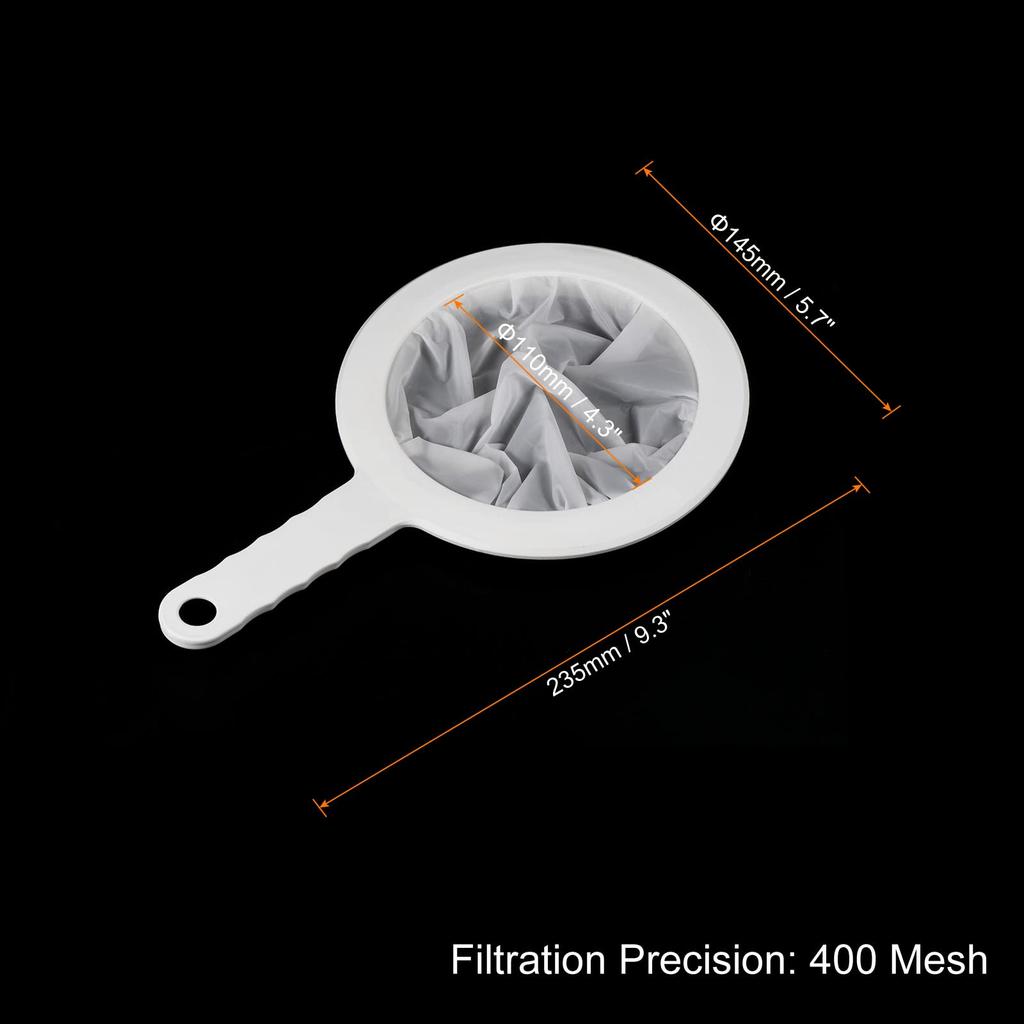 PATIKIL 235 x 145 mm Food Filter 400 Kitchen Mesh Filter Fine Mesh Sieve with for and Soy White Strainer, Mesh, Strainer, Handle, Juice, Coffee, Milk,