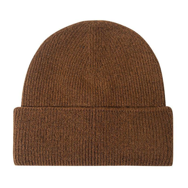Large Board Wool Knitted Hat, Warm Hat, Children's Autumn and Winter Pullover, Cold-proof Ear Protection, Big Head Circumference, Bag Head Cold Hat