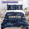 Set Lenzuola Everton Football Stampato 3 Pezzi, Comodo Set Copripiumino per Camera da Letto Amico della Pelle