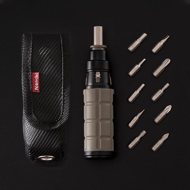 Nanqi 18-in-1 Ratchet Screwdriver for Mechanics & Repair 18-in-1 Ratchet Screwdriver Set (Black)