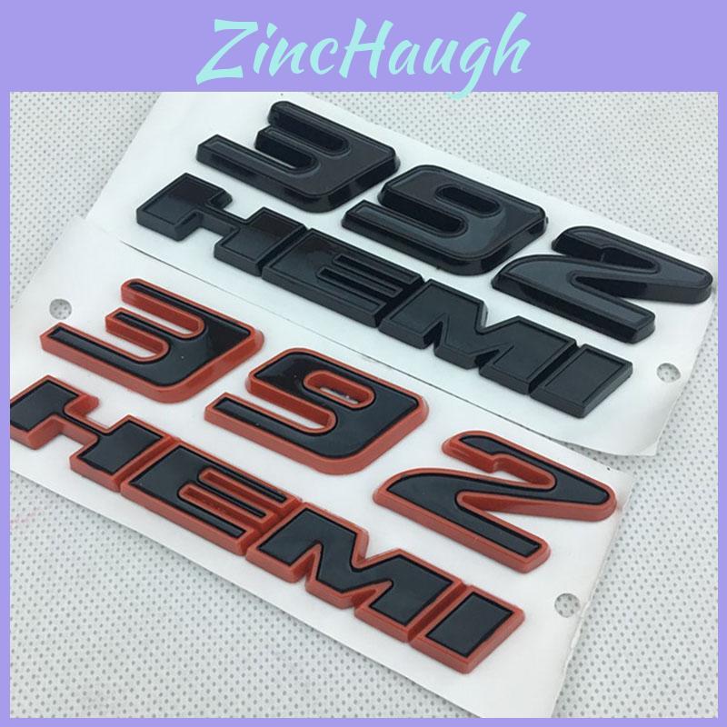 392hemi Red Black Emblem Fender Side Badge Sticker 64l Decal For 300c 3500 Srt8
