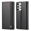 LC.IMEEKE Carbon Fiber PU + TPU Horizontal Flip Leather Case with Holder & Card Slot & Wallet For Samsung Galaxy A52 5G / 4G