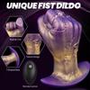 Alien Oversized Vibrating Anal Plug - Fist Shape Remote Control Silicone Toy, Large Butt Plug for Men, BDSM AV Adult Sex Toy