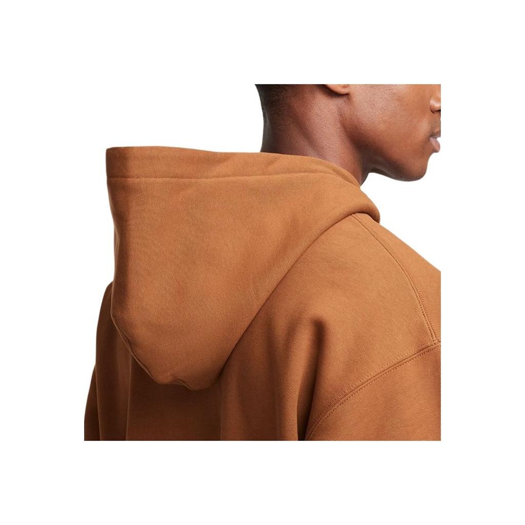 Nike Solo Swoosh Loose Fashion Zip Jacket Men Jackets Light-British-Brown FZ1165-281