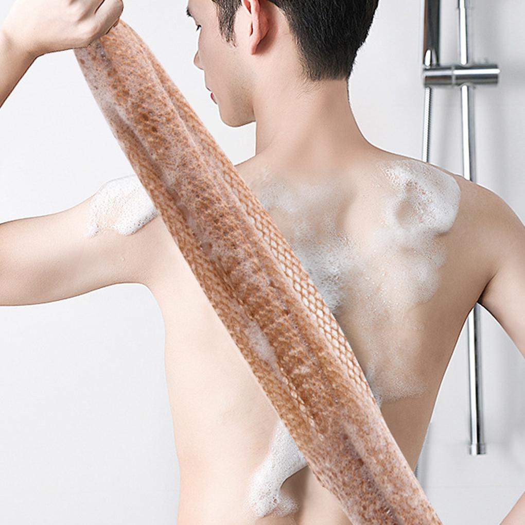 Nylon Mesh African Exfoliating Net Bathing Bath Shower Back Rubbing Bubble Scrubber Home Bathroom Scrubbing 80x30cm