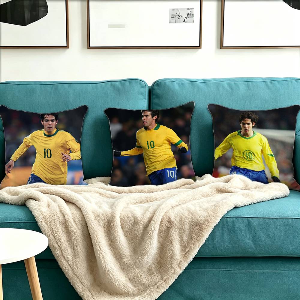 Ricardo Kaka Pillow Case Square Double-Sided Sofa Cushion Cover Bedroom Bedside Pillow