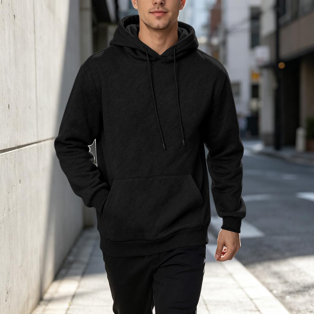 Men's Casual Loose Fit Hoodie Sweatshirt for Fall Winter Daily Wear