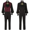 2025 High-End Gothic Men's Jacket & Shirt Set: European & American Medieval Inspired Clothing