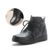 Women Snow Boots Vintage Natural Wool Fur Winter Warm Ankle Boots Women Flat Mother Shoes Mom Soft