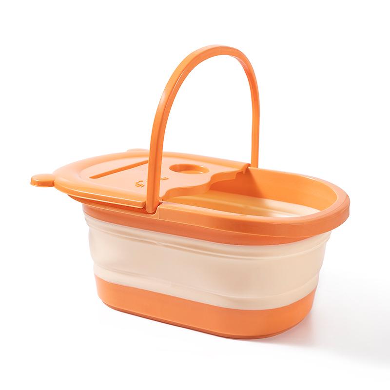 Portable Foldable Foot Bath Bucket - Deep, Over-Calf, for Dormitory or Home Use