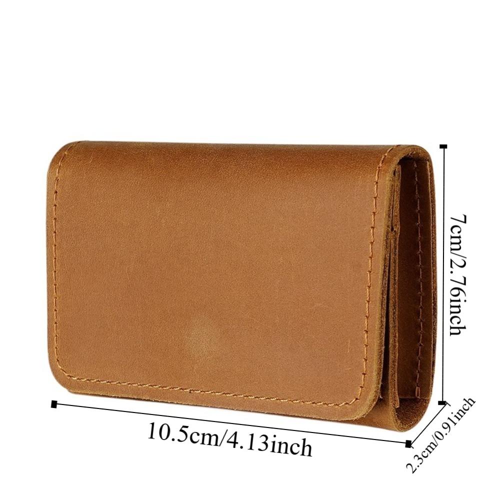 Small Card Holders Clutch Leather Card Holder Fashion Design Men Short Wallet  Travel
