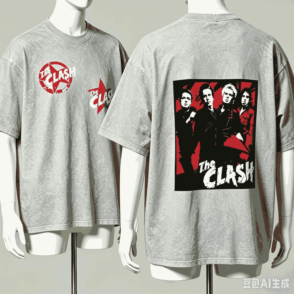 The Clash For Fan Gift Tshirt Unisex Unisex Harajuku Oversized Unisex Short Sleeve Streetwear High Quality Couples Classic Couples