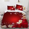 Wedding Theme Rose Bedding Chinese Wholesale Home Textile Quilt Bad Cover Set Marry Decoration Bedclothes Hd 5D Red Rose Flower