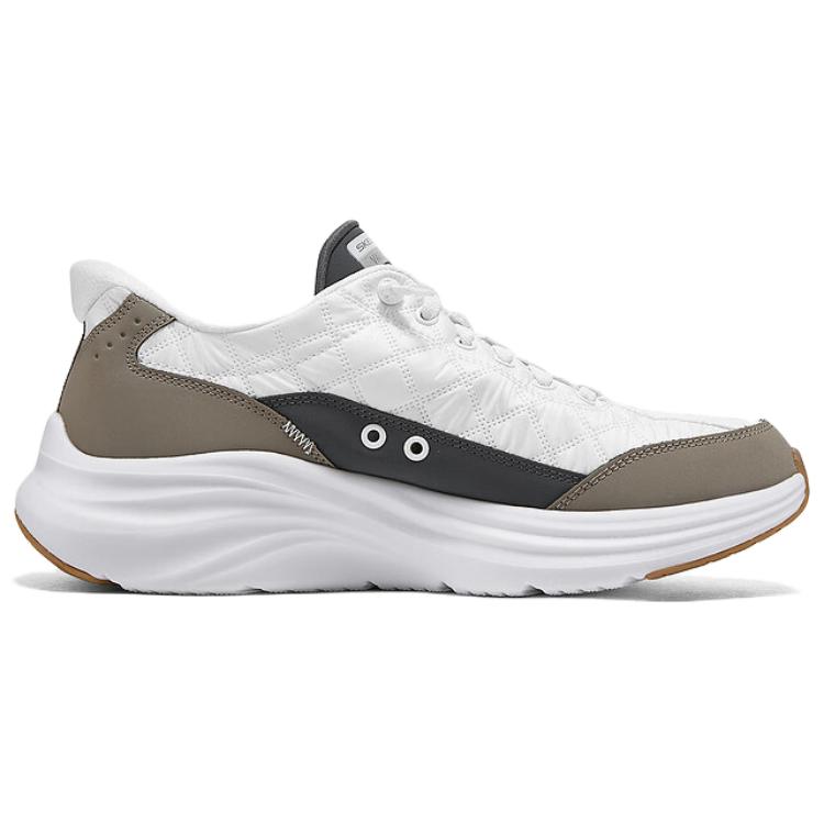 Skechers SPORT MENS Abrasion Resistant Lightweight Low Top Casual Shoes Men's White Gray 232619-WTP