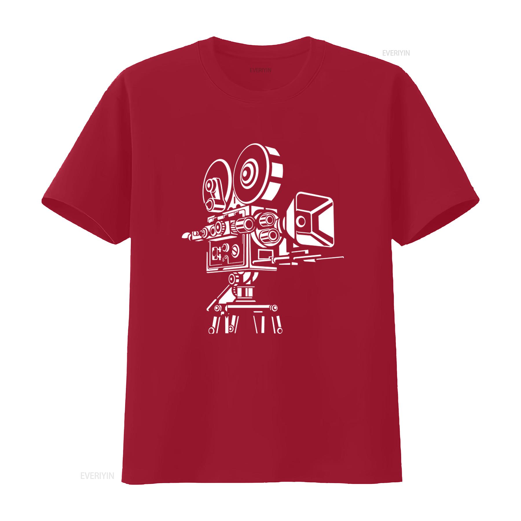 

Classic Film Camera Cinemascope Movies Cinema T shirt for Lovers OG9G vintage Washed Soft Stylish Breathable Versatile Unisex S