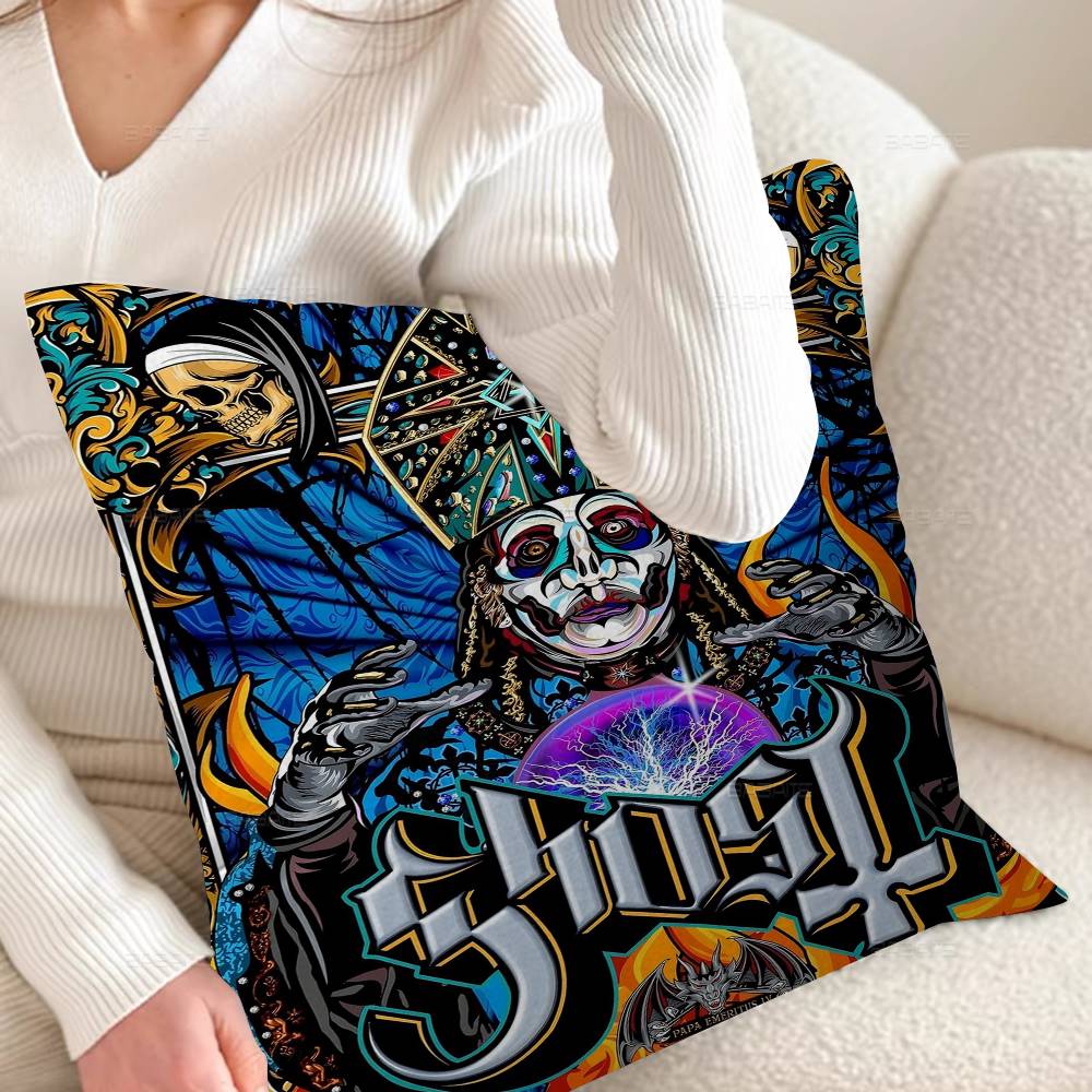 Classic Ghost Band Pillow Cover For Bedroom Room And Living Room Sofa Decorative Cushion Cover