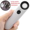 New Handheld 40X21mm Jewelry Magnifier with Dual LED Lights