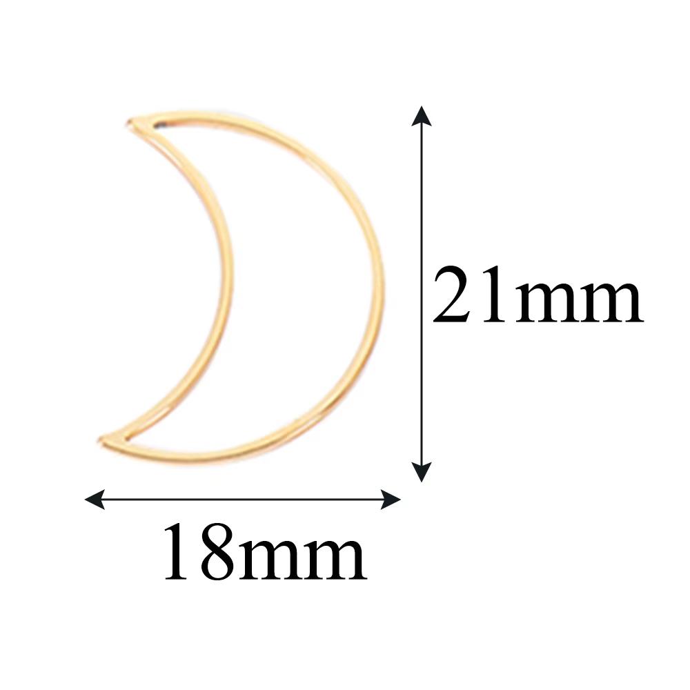 20pcs 3 Size Gold Stainless Steel Charm Pendant Open Bezels Hollow Pressed Resin Frame Mold Bezel DIY Jewelry Making Accessories