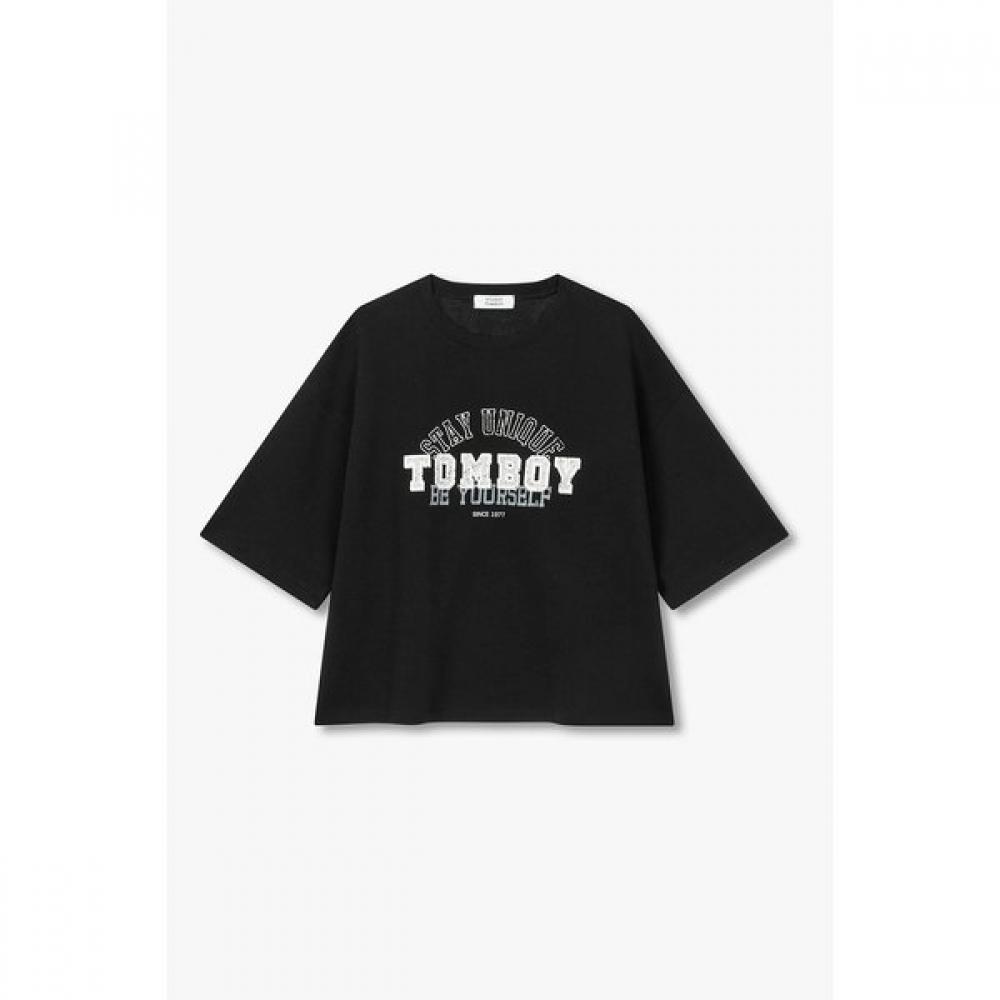 STudio Tomboy ShorT Sleeve T shirT leTTering  9176222992ar 