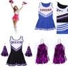 Elegante Uniforme da Cheerleader Taglie Forti da Donna Uniforme da Cheer in Poliestere Comodo