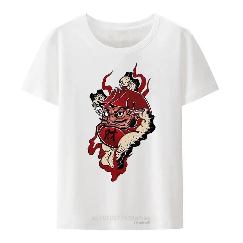 Japanese Genki Cat Lobster Face Print T Shirt Modal Oneck Short Sleeve Breathable Comfortable Tshirt S