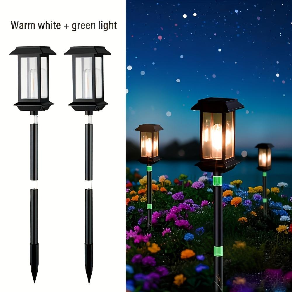 D5 2PCS Outdoor Solar Lamp Landscape Street Lights Intelligent Light Control Home Garden Solar Lamp External Ambiance Lighting