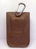 Scissor Scissor Waist Leather and with Belt Loop and Carabiner Hook k-cocochi Bag, Case, Pouch, Suede, Brown,