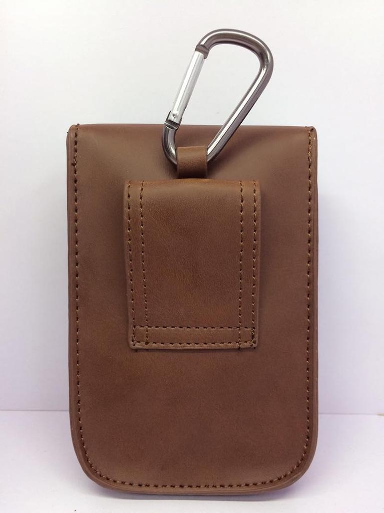 Scissor Scissor Waist Leather and with Belt Loop and Carabiner Hook k-cocochi Bag, Case, Pouch, Suede, Brown,