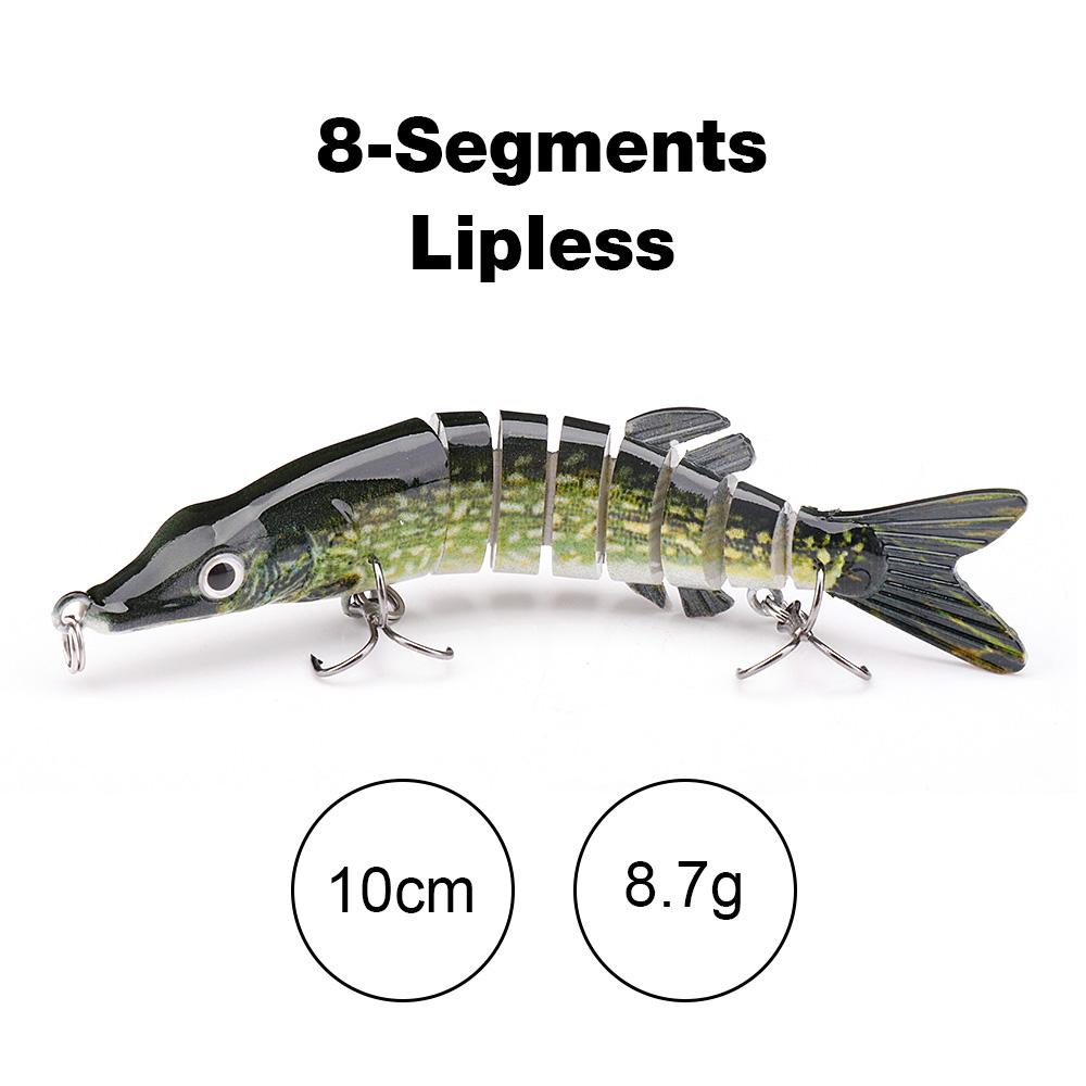 10cm/12.5cm Pike Wobblers for Fishing Artificial Bait Hard Multi Jointed Swimbait Crankbait Lifelike Fishing Lure Tackle