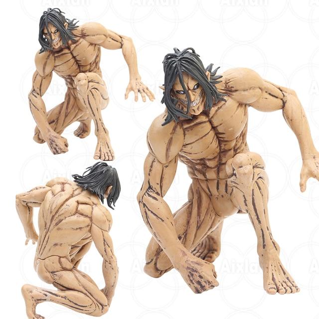 15cm The Founding Titan Figurine Levi Ackerman Figure Attack On Titan Anime Figure Eren Jaeger Shingeki No Kyojin Model Toys