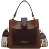 Trendy Color Block Womens Shoulder Bag Stylish Soft Bucket Bag Ideal For Everyday Use