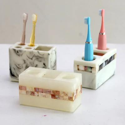 Creative Shell Marble Toothbrush Holder Storage Rack Household Luxury Modern Storage Cup Bathroom Accessories