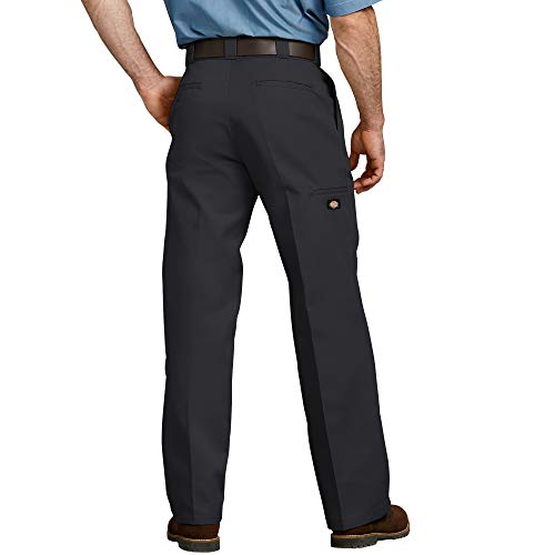 Dickies Men's Loose Fit Double Knee Work Pants, US Size: 34W X 30L, Color: Black