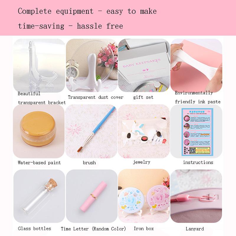 Impressões de mãos e pés de bebê recém-nascido lama lanugo lembranças faça você mesmo impressões de mãos e pés de bebê cem dias lua cheia semana de vida presente