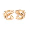 2027 New Fashion Punk Trendy Metal Fish Stud Earrings for Women Creative Vintage Gold Color Piercing Ear Accessories Jewelry