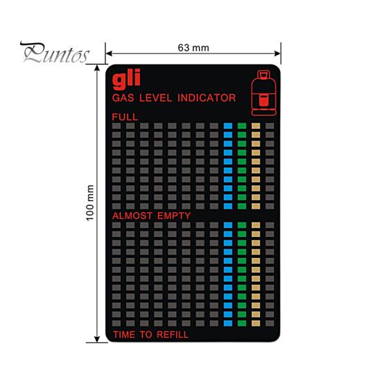 Gas Level Gauge Display Clearly Waterproof Plastic Fuel Gas Tank Magnetic Temperature Gauge Kitchen Supplies