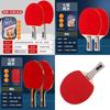 Table Tennis Racket Pack With Long And Short Handles For Beginners And Advanced Players